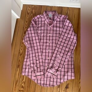 Brooks Brothers Pink Checkered Men's Shirt